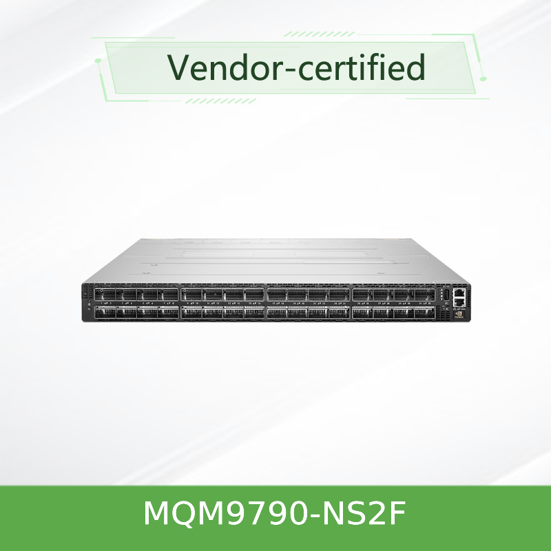 Bộ chuyển mạch InfiniBand NVIDIA MQM9790-NS2F 400Gb/s – 64-Port NDR, 51,2Tb/s, Được quản lý bên ngoài, 1U cho Cụm HPC & AI